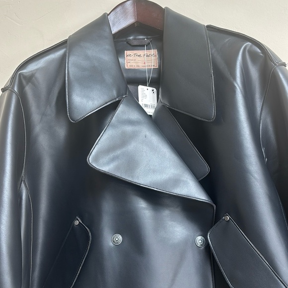 Free People We the Free Alexis Vegan Leather Jacket NWT - Picture 5 of 16